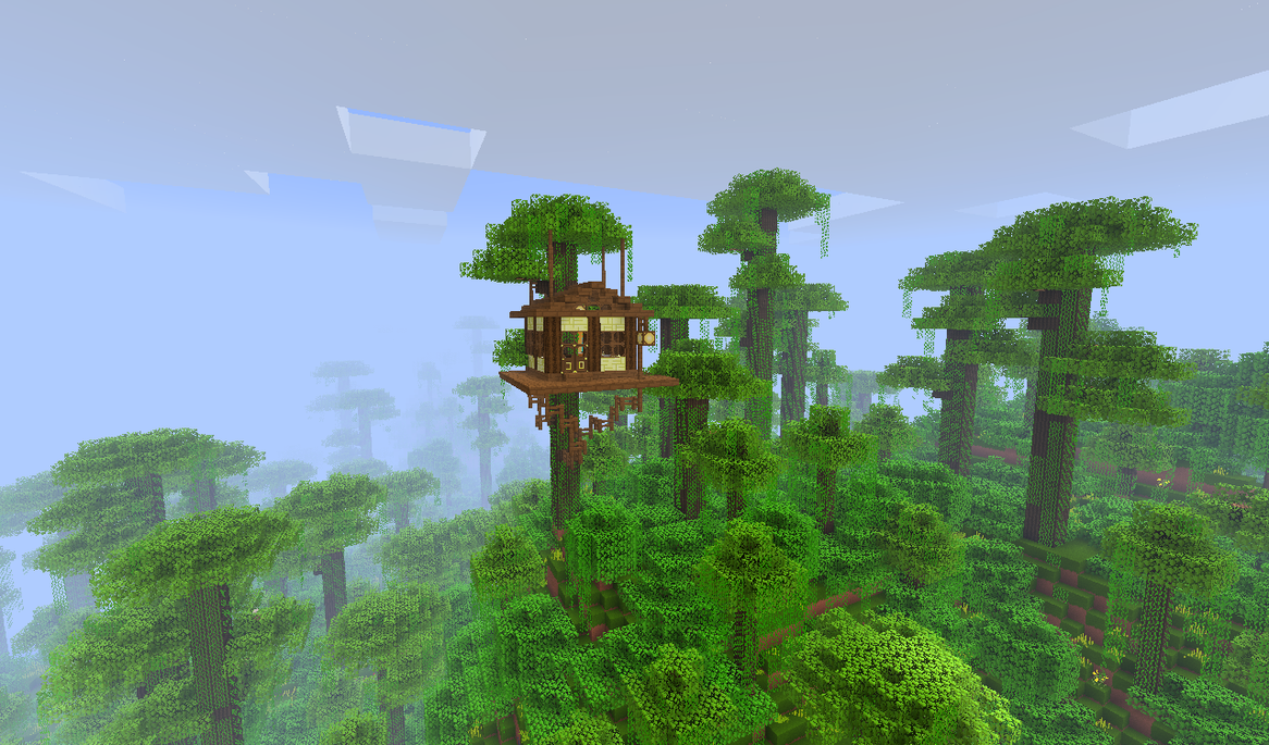 Minecraft Jungle Treehouse by qaau74E on DeviantArt