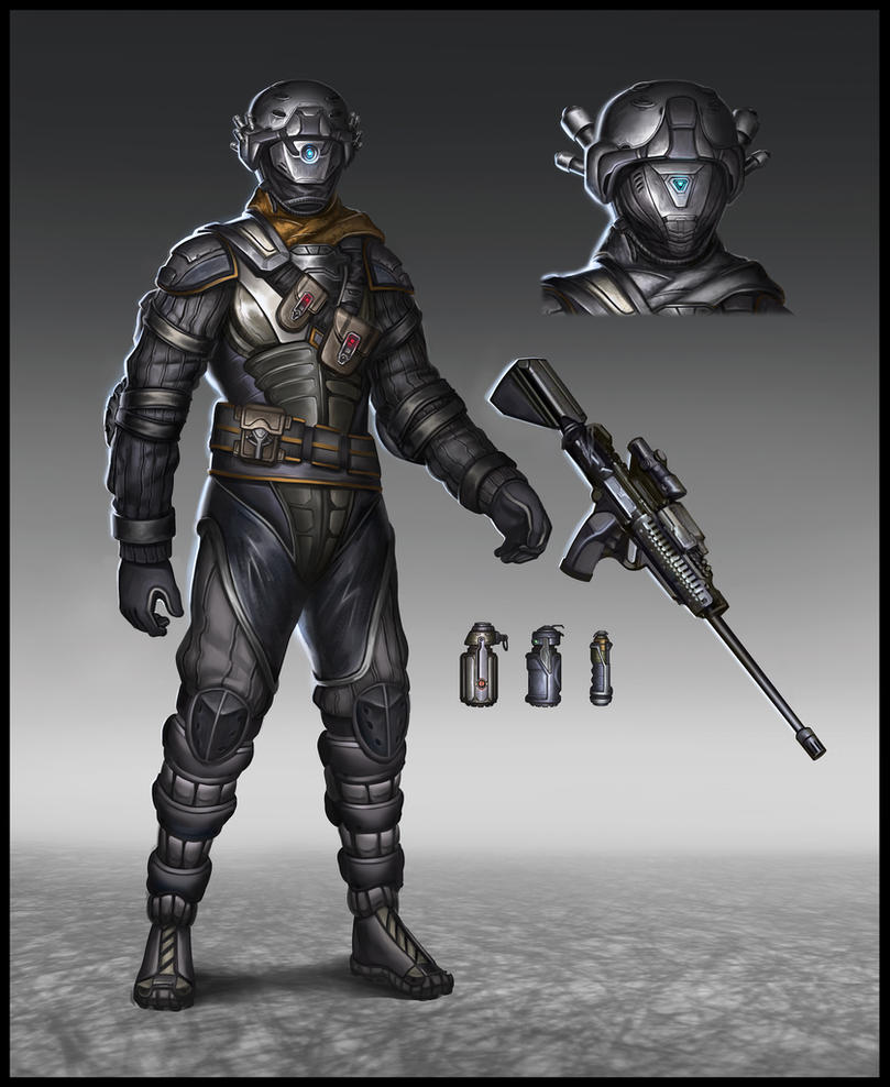 Futuristic Soldier - Concept by SebastianWagner on DeviantArt