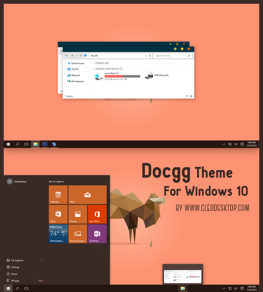 Photoshop CC Theme for Win10