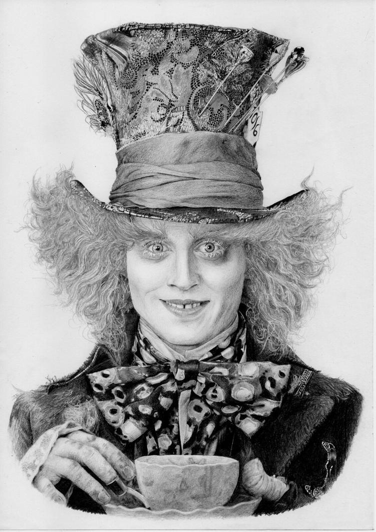 mad hatter johnny depp coloring pages - photo #45