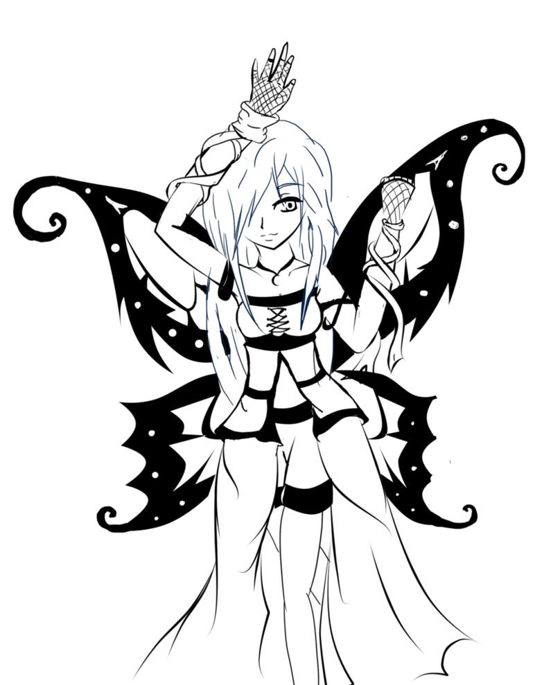 fairy anime coloring pages - photo #29