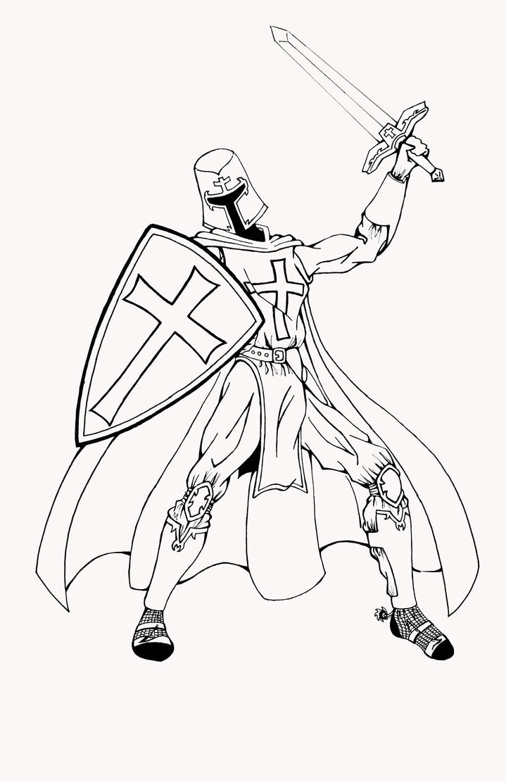 Knights Templar - Free Coloring Pages