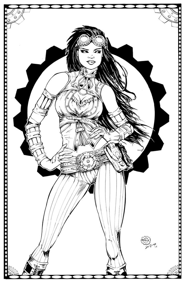 lady mechanika coloring pages - photo #24