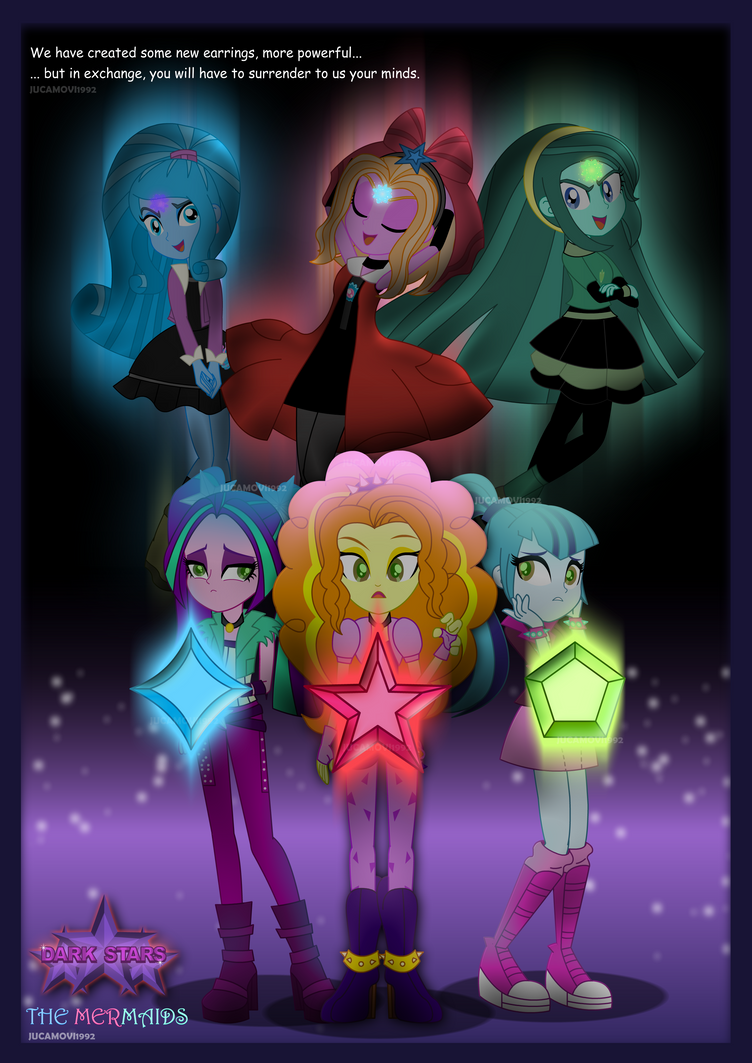 mlp_dark_stars_and_dazzlings_by_jucamovi