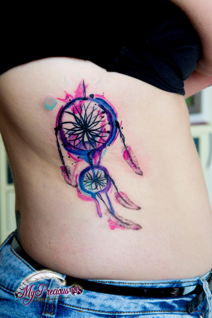 Watercolor Dreamcathcer Tattoo by Mentjuh on DeviantArt