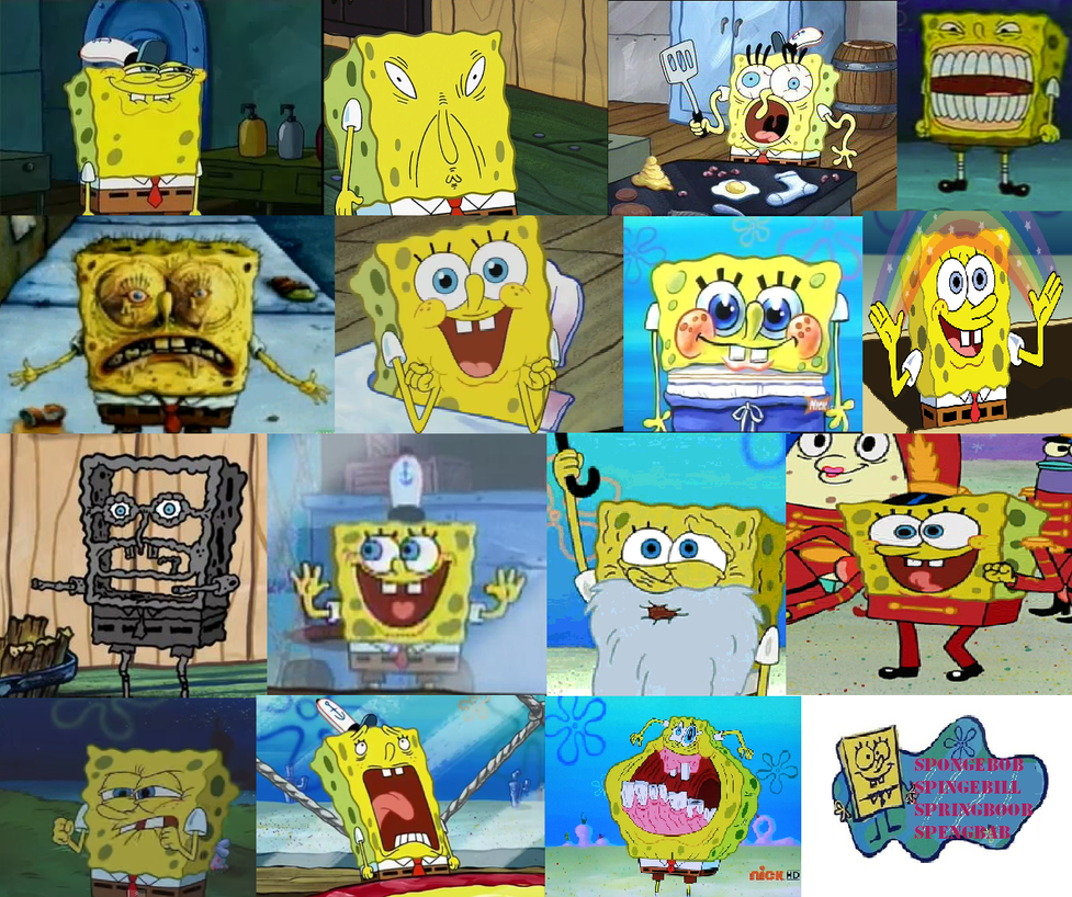 Funny faces spongebob