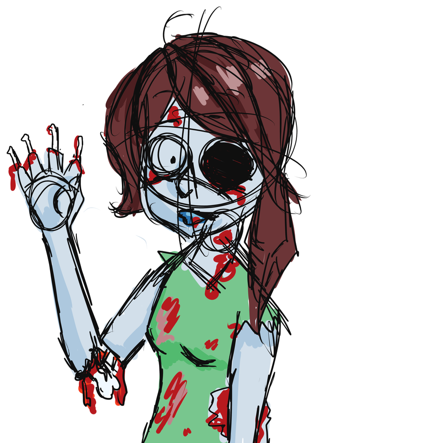 girl zombie clipart - photo #29