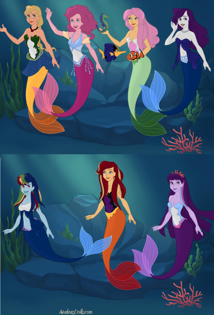 MLP Equestria Girls as mermaids by Whirlpool24 on DeviantArt