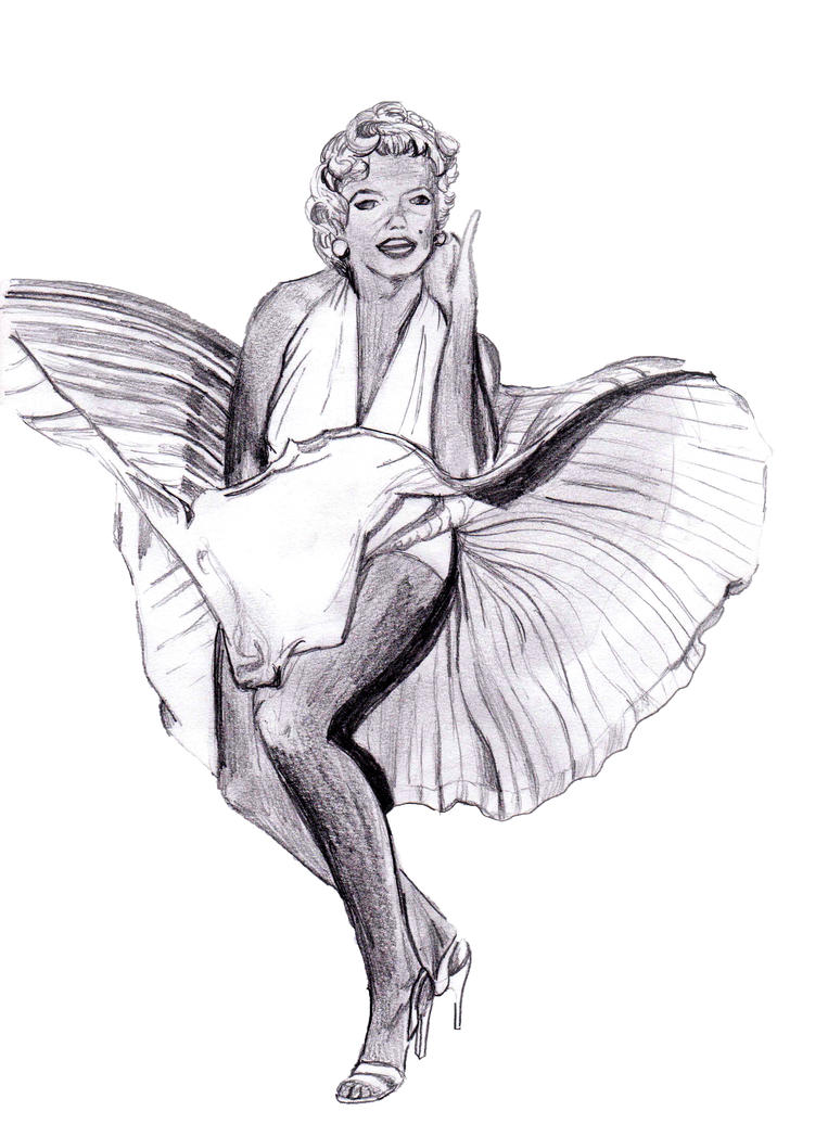 Marilyn Monroe white dress by Goghavta on DeviantArt