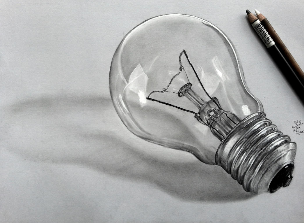 Ligh Bulb pencil drawing by Hannaasfour on DeviantArt