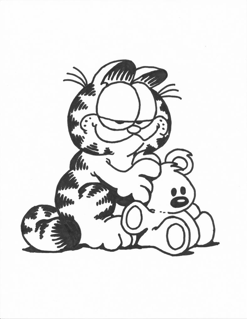 garfield pooky coloring pages - photo #4