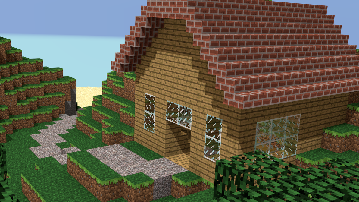 Minecraft Landscape Rendered in Blender by Nibooss on DeviantArt
